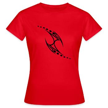 tribal - T-shirt Femme - rouge - Devant - AI Model Female 172 dark (172cm)