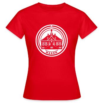 Mairie de Maarn - T-shirt Femme - rouge - Devant - AI Model Female 172 dark (172cm)