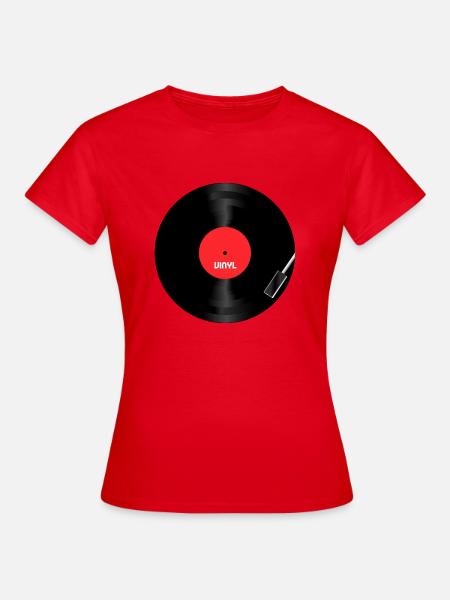 Vinyle - T-shirt Femme - rouge