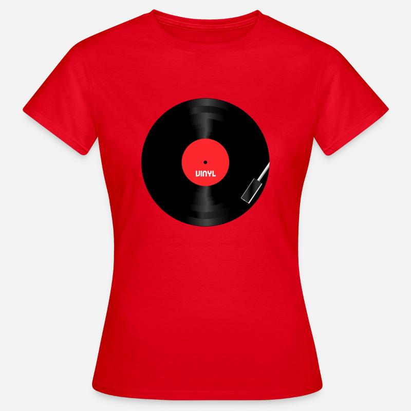 Vinyle - T-shirt Femme - rouge