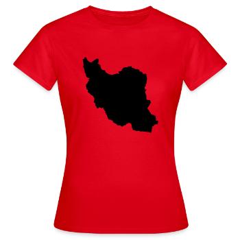 iran - Frauen T-Shirt - Rot - Vorne - AI Model Female 172 dark (172cm)