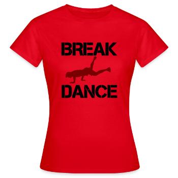 Breakdance (Breakdance) - T-shirt Femme - rouge - Devant - AI Model Female 172 dark (172cm)