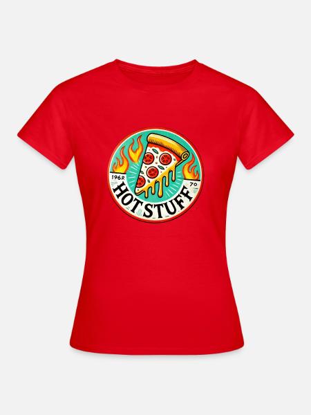 Hot Stuff Pizza - Frauen T-Shirt - Rot