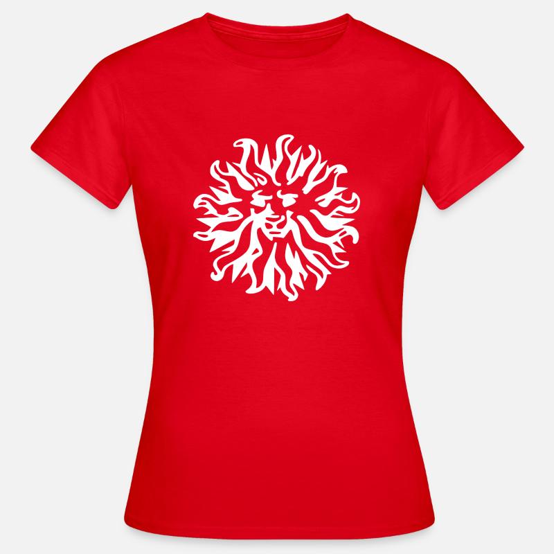 Lion White - Women's T-Shirt - red