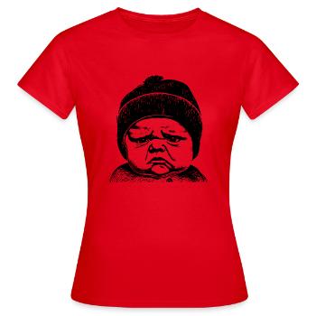 Le bébé - T-shirt Femme - rouge - Devant - AI Model Female 172 dark (172cm)