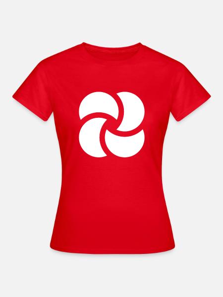 Abstrakte Blume - Frauen T-Shirt - Rot