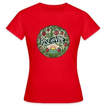 Lever et vigne - T-shirt Femme - rouge - Devant - AI Model Female 172 dark (172cm)