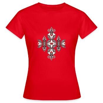 Unique Christmas design - Women's T-Shirt - red - Front - AI Model Female 172 dark (172cm)