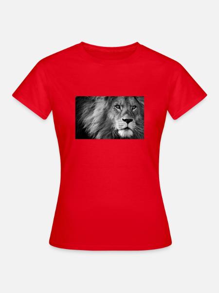 Löwe - Frauen T-Shirt - Rot