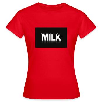 lait - T-shirt Femme - rouge - Devant - AI Model Female 172 dark (172cm)
