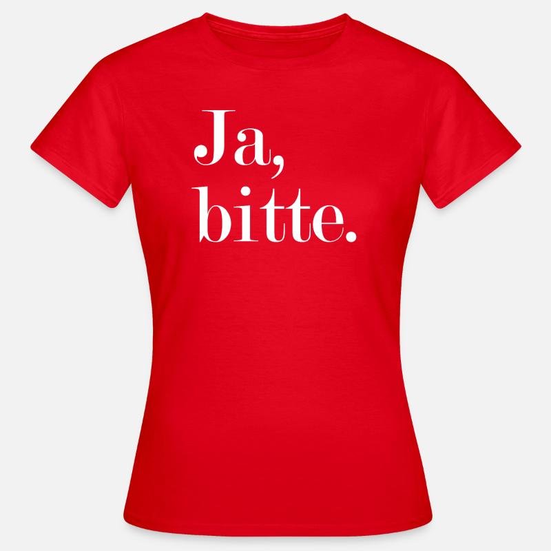 Yes, please Statement Answer - Women's T-Shirt - red
