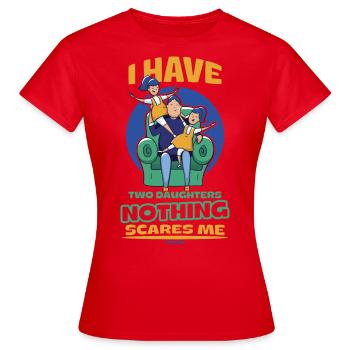 Père et fille - T-shirt Femme - rouge - Devant - AI Model Female 172 dark (172cm)