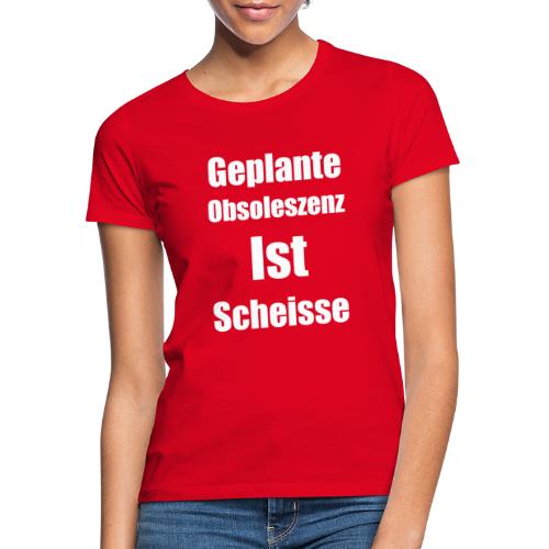 Obsoleszenz Weiss Schwarz - Frauen T-Shirt