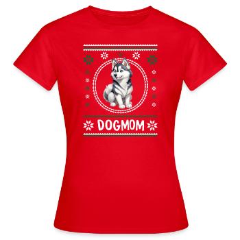 pull de noel - T-shirt Femme - rouge - Devant - AI Model Female 172 dark (172cm)