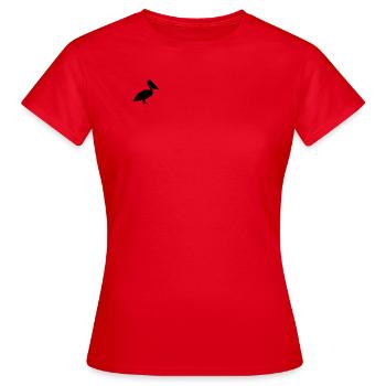 pelican - Women's T-Shirt - red - Front - AI Model Female 172 dark (172cm)