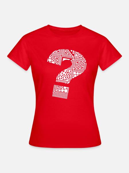 point d'interrogation ? - T-shirt Femme - rouge