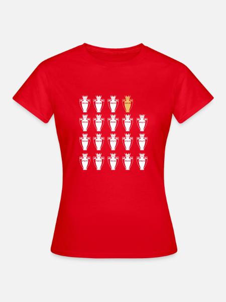 pokal 19 - Dame-T-shirt - rød