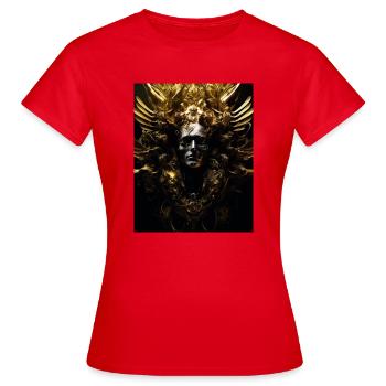 Golden psycho - Frauen T-Shirt - Rot - Vorne - AI Model Female 172 dark (172cm)