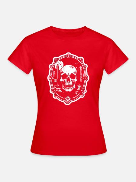 Skull Emblem - Frauen T-Shirt - Rot