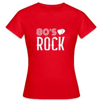 Musique rock - T-shirt Femme - rouge - Devant - AI Model Female 172 dark (172cm)