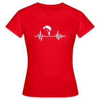 Parachute - Women's T-Shirt - red - Front - AI Model Female 172 dark (172cm)