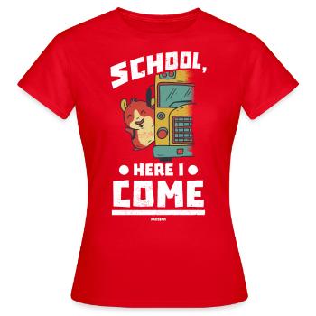 Children School School Bus School Enrolment - Women's T-Shirt - red - Front - AI Model Female 172 dark (172cm)