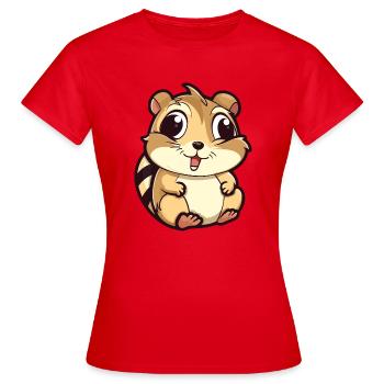 Chipmunk - Women's T-Shirt - red - Front - AI Model Female 172 dark (172cm)