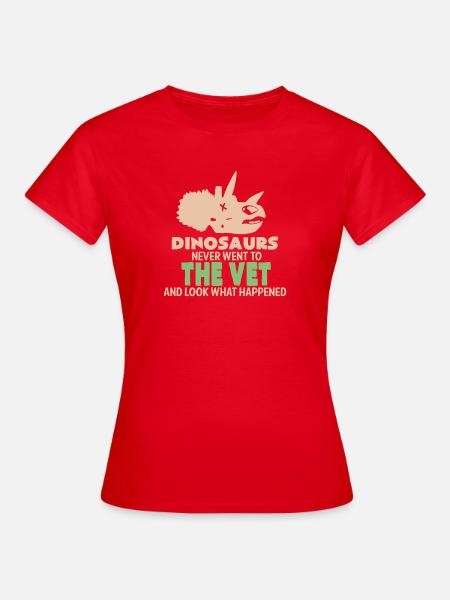 Veterinario veterinario - Maglietta da donna - rosso