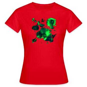 gxp psychedelische Farbe Verlaufsmuster WF gruen - Frauen T-Shirt - Rot - Vorne - AI Model Female 172 dark (172cm)