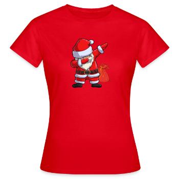 Santa Claus Santa Claus - T-shirt Femme - rouge - Devant - AI Model Female 172 dark (172cm)
