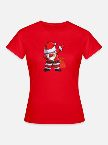 Weihnachtsmann Santa Claus - Frauen T-Shirt - Rot