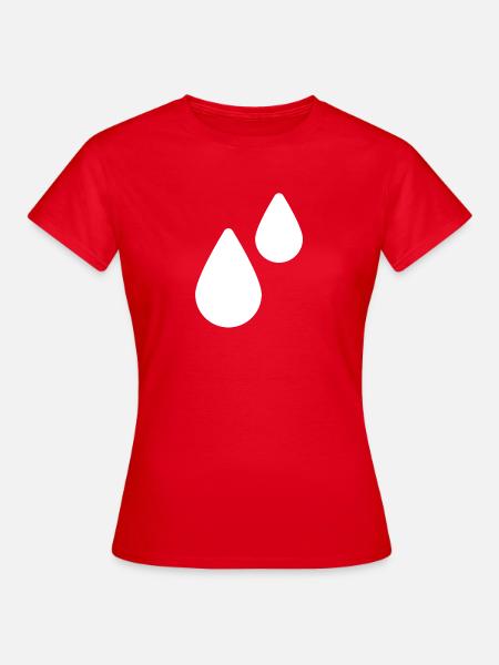 pluie - T-shirt Femme - rouge