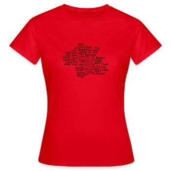Munich - T-shirt Femme - rouge - Devant - AI Model Female 172 dark (172cm)
