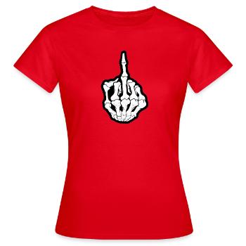 hand - Women's T-Shirt - red - Front - AI Model Female 172 dark (172cm)