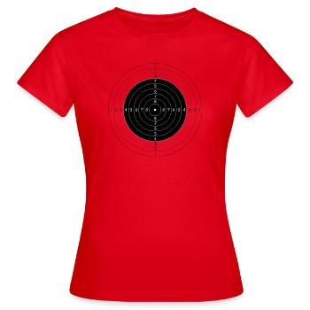 target - Women's T-Shirt - red - Front - AI Model Female 172 dark (172cm)