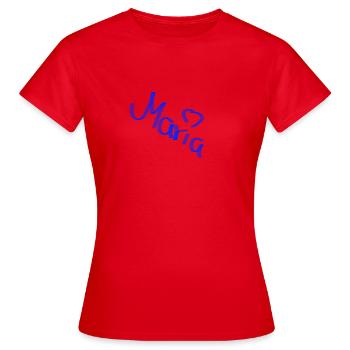 Maria - T-shirt Femme - rouge - Devant - AI Model Female 172 dark (172cm)