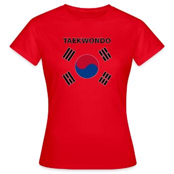 Taekwondo - Frauen T-Shirt - Rot - Vorne - AI Model Female 172 dark (172cm)