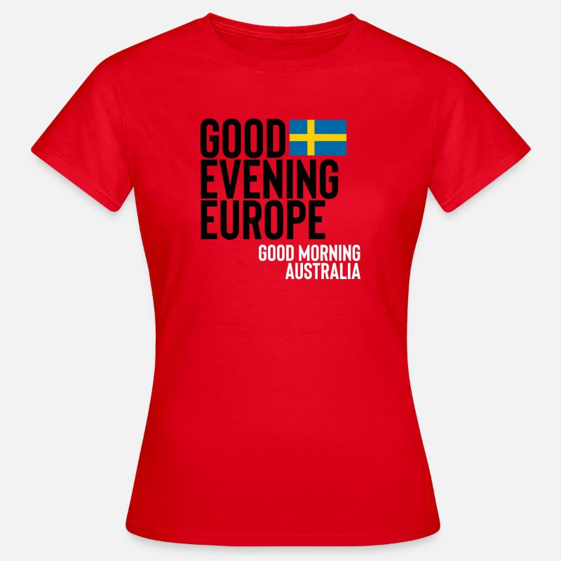 eurovision - Dame-T-shirt - rød