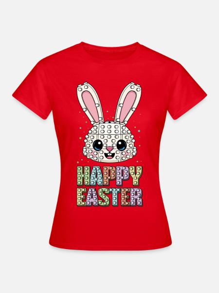 Meisterbauer Ziegelbauer Bunny Face Ziegel - Frauen T-Shirt - Rot