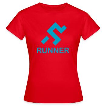 Coureur - T-shirt Femme - rouge - Devant - AI Model Female 172 dark (172cm)