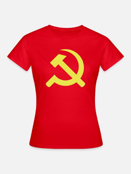 Hammer und Sichel - Frauen T-Shirt - Rot