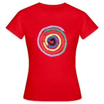 spirale - T-shirt Femme - rouge - Devant - AI Model Female 172 dark (172cm)