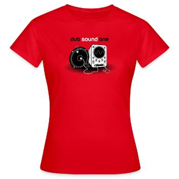 dub sound one - T-shirt Femme - rouge - Devant - AI Model Female 172 dark (172cm)