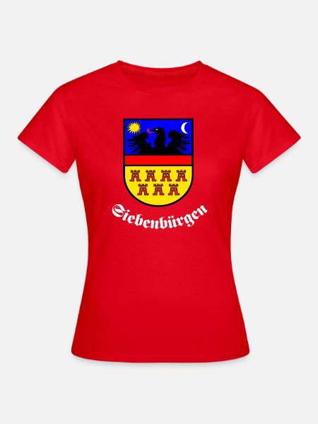 SIebenbürger-Sachsen Wappen "Siebenbürgen" W - Frauen T-Shirt - Rot