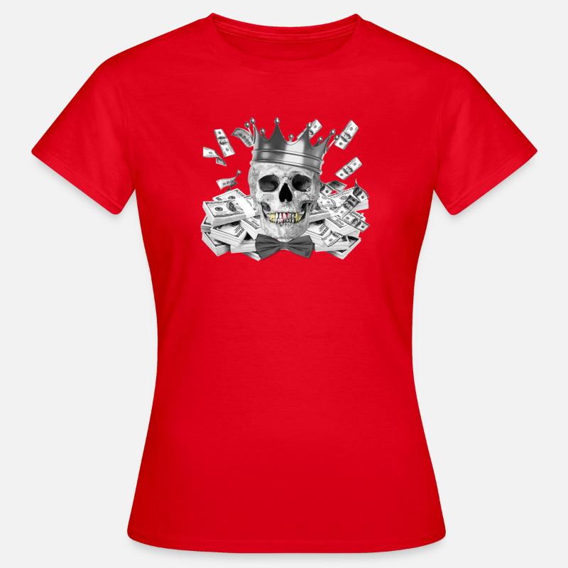 Skull - Women's T-Shirt - red