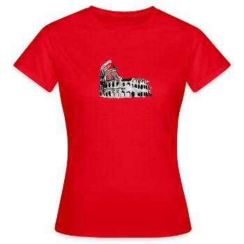 Colosseum italienisches Denkmal - Frauen T-Shirt - Rot - Vorne - AI Model Female 172 dark (172cm)