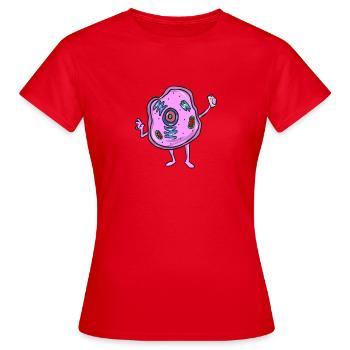 Zelle Biologie Blogger - Frauen T-Shirt - Rot - Vorne - AI Model Female 172 dark (172cm)