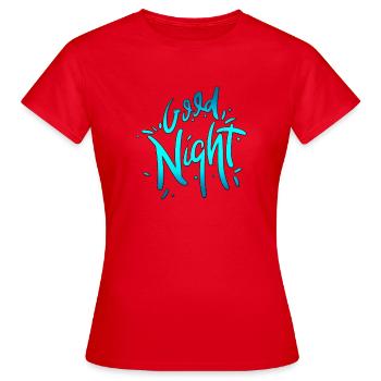 Bonne nuit - T-shirt Femme - rouge - Devant - AI Model Female 172 dark (172cm)