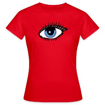 Eye - Eye - Sight - View - Women's T-Shirt - red - Front - AI Model Female 172 dark (172cm)