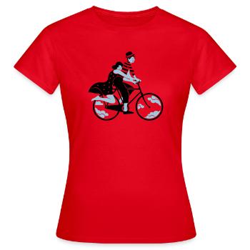 Transport Douceur - T-shirt Femme - rouge - Devant - AI Model Female 172 dark (172cm)
